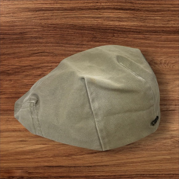 Scala Classica Mens Olive Green Cotton Newsboy Gatsby Driving Cap Hat Medium - Picture 1 of 8